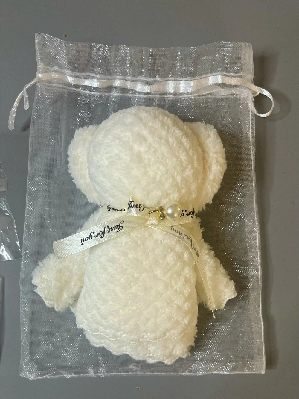Gift Bundle Set Compact Mirror Gold Knot Bracelet Mini Towel Bear NWT